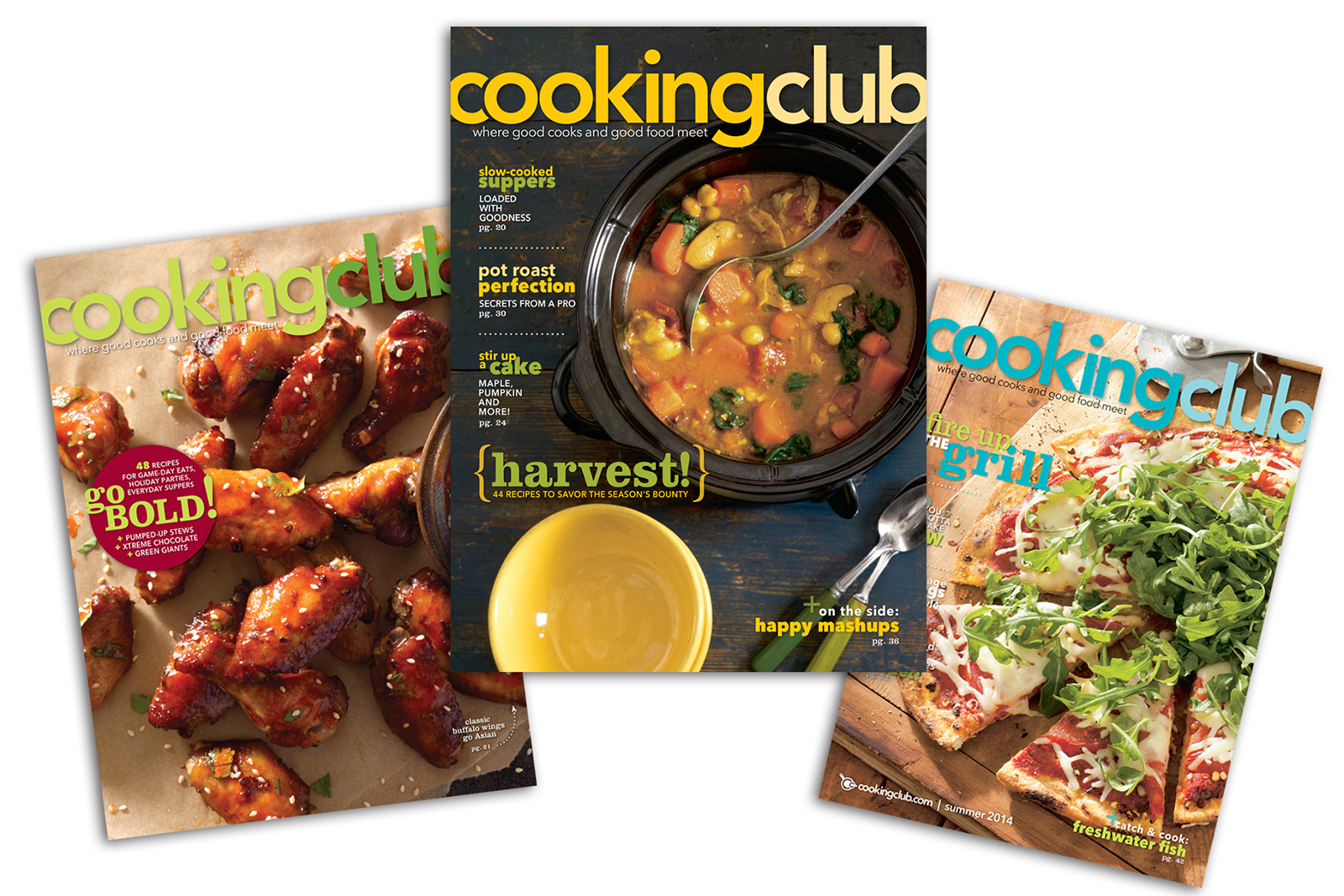 Cooking Club Magazine Covers