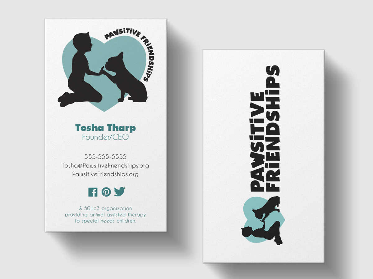 Pawsitive Friendships Business Cards