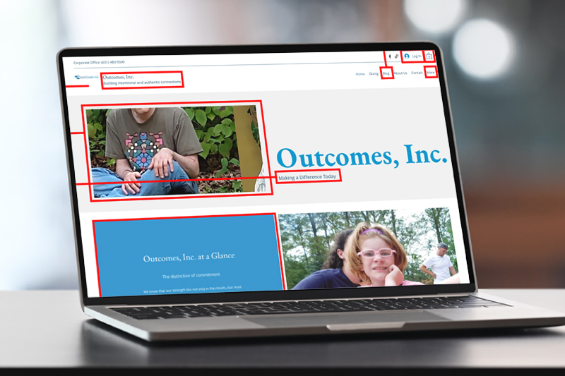 Outcomes Inc. Mockup