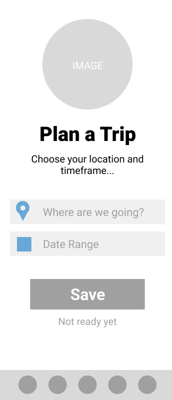 Lo-Fidelity Wireframe