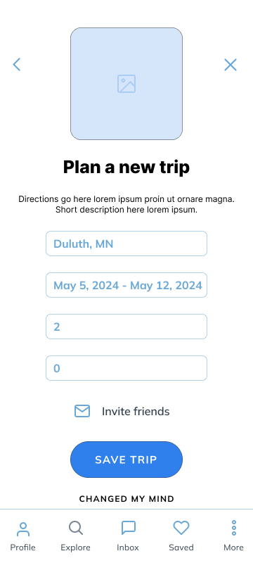 Mid-Fidelity Wireframe
